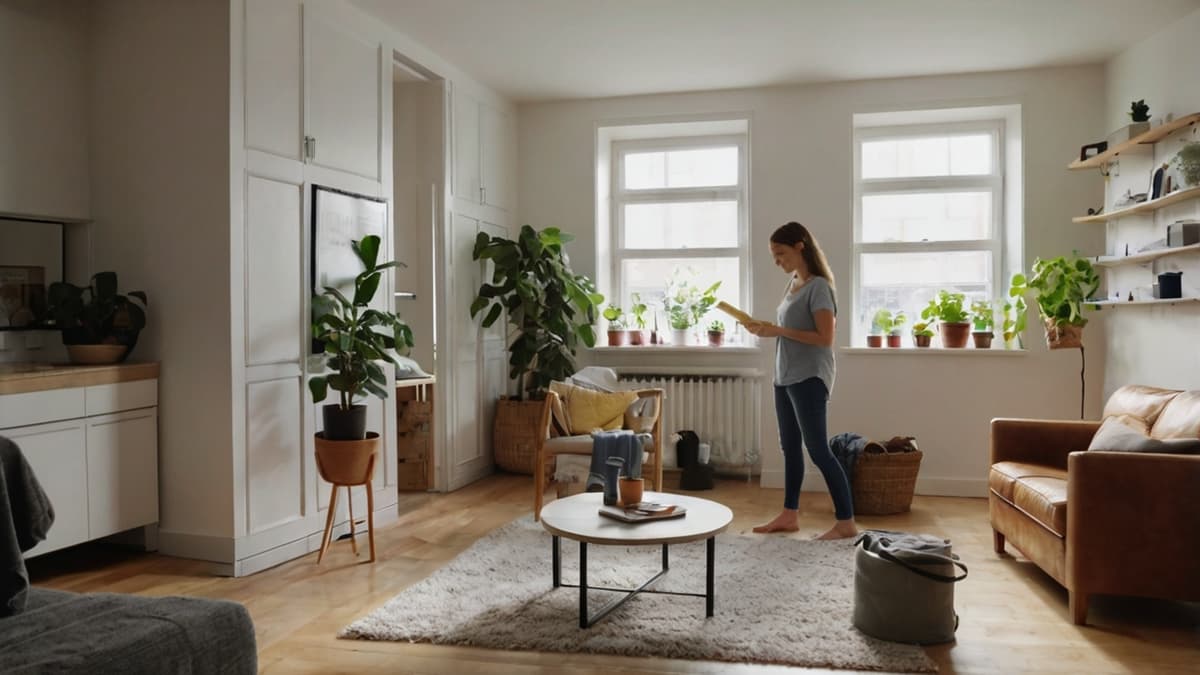Roommates creating and following a chore schedule together